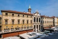 A view of the market in Piazza dei Signori with the facade of Palazzo di Monte di PietÃÂ  behind, Vicenza